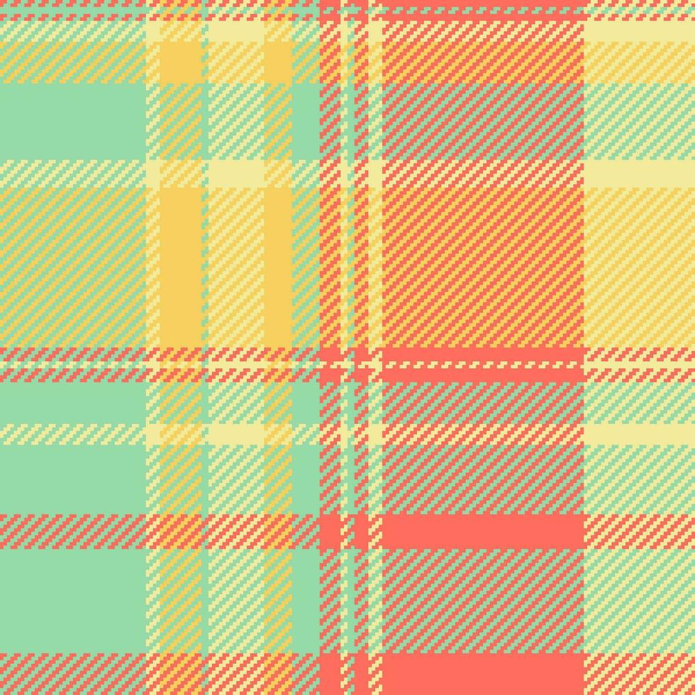 Vector tartan background of fabric check textile with a seamless plaid pattern texture.