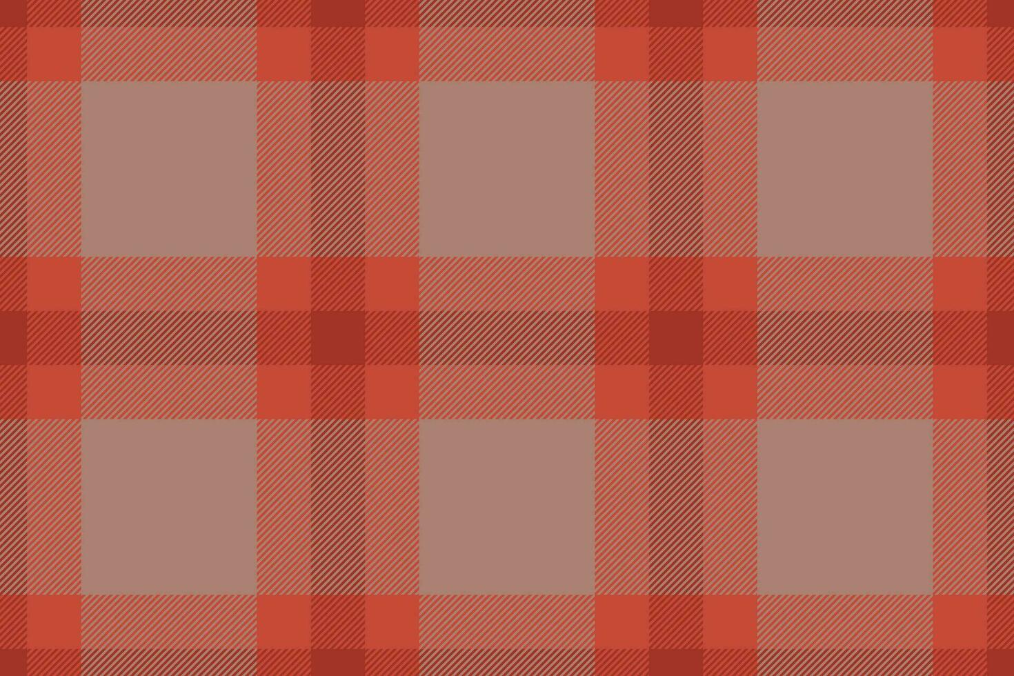 Plaid background, check seamless pattern in red. Vector fabric texture for textile print, wrapping paper, gift card or wallpaper.