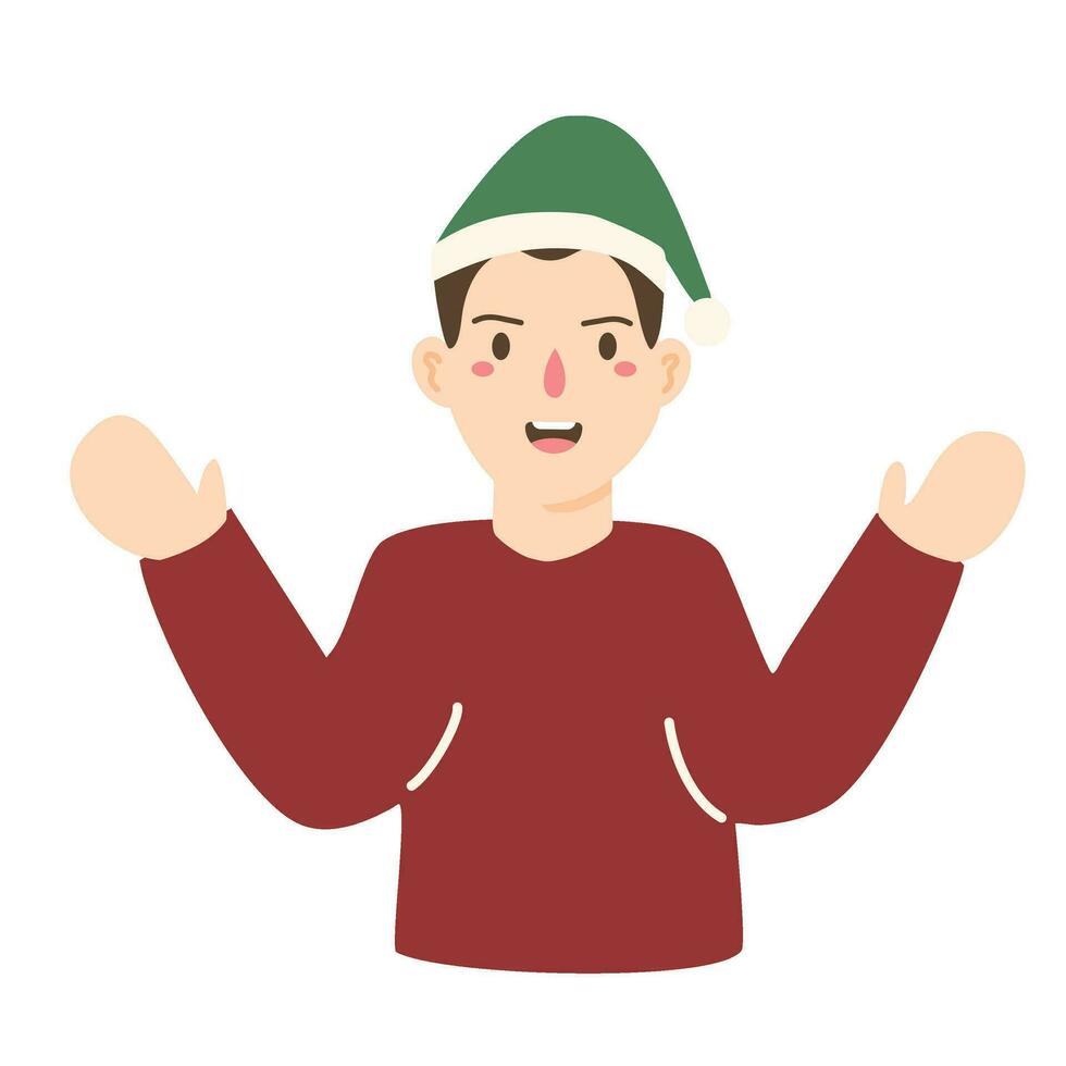 People wearing ugly sweaters illustration vector