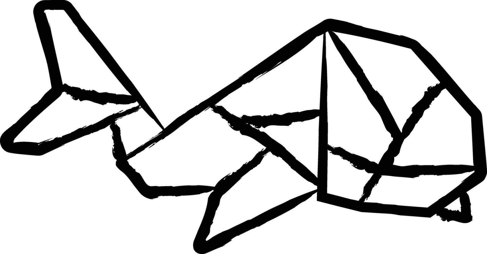 Dolphin hand drawn vector illustration