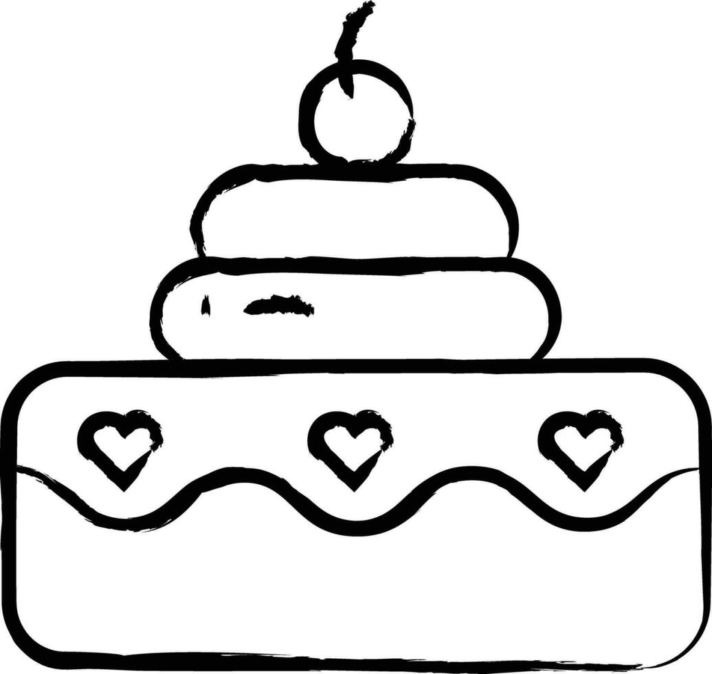 Pastry hand drawn vector illustration