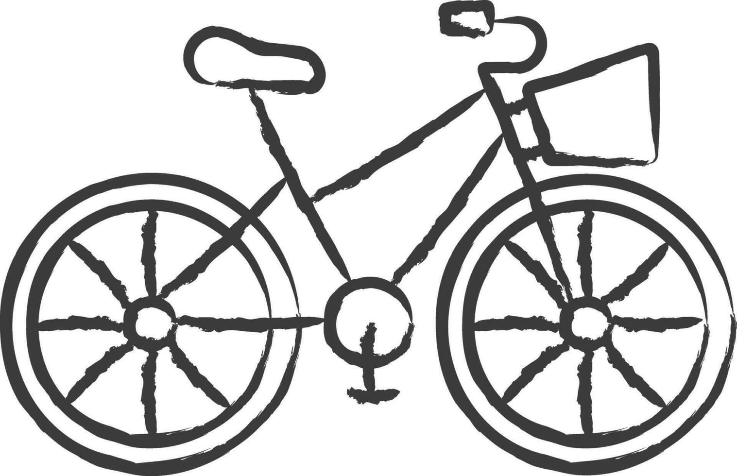 Bicycle hand drawn vector illustration