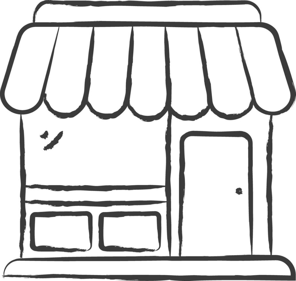 Coffee shop hand drawn vector illustration