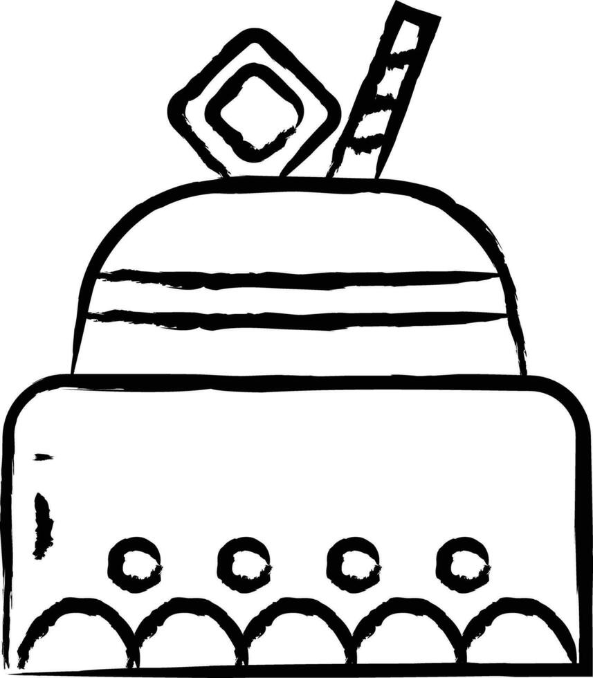 Truffle Pastry hand drawn vector illustration
