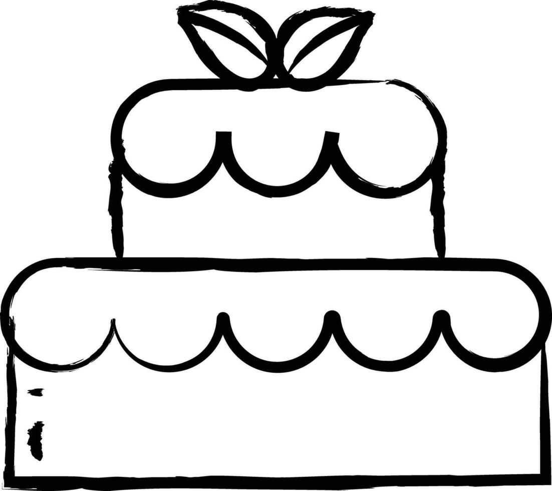 Pastry hand drawn vector illustration
