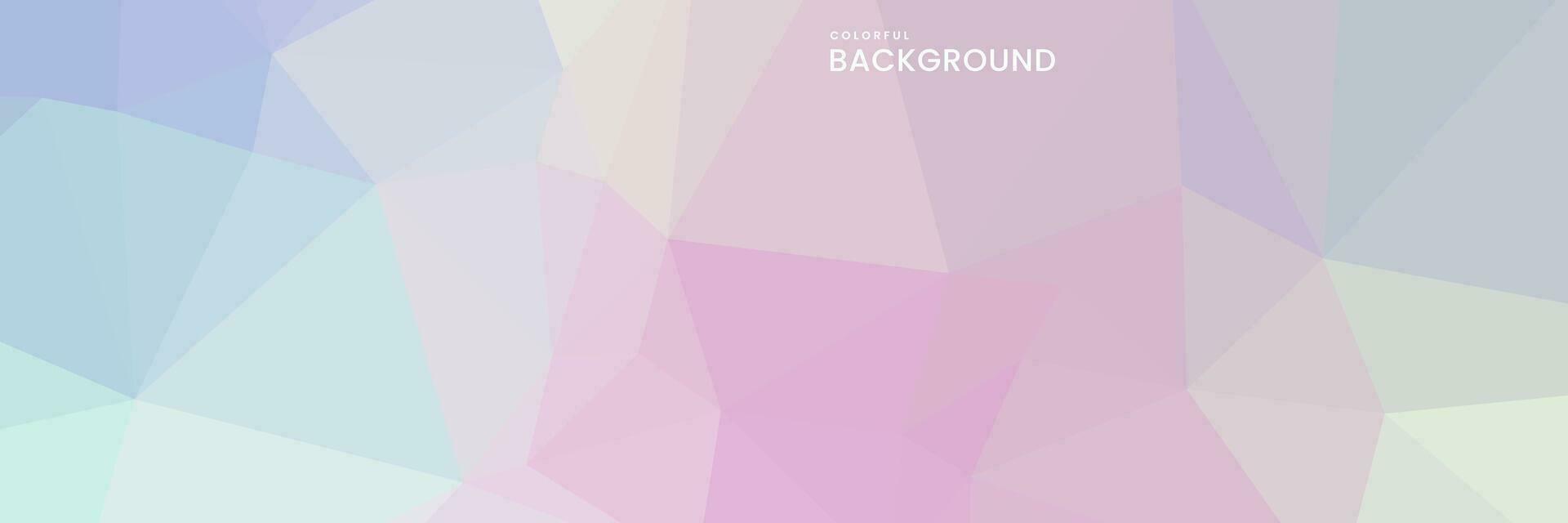 abstract creative geometric art colorful background with triangles vector