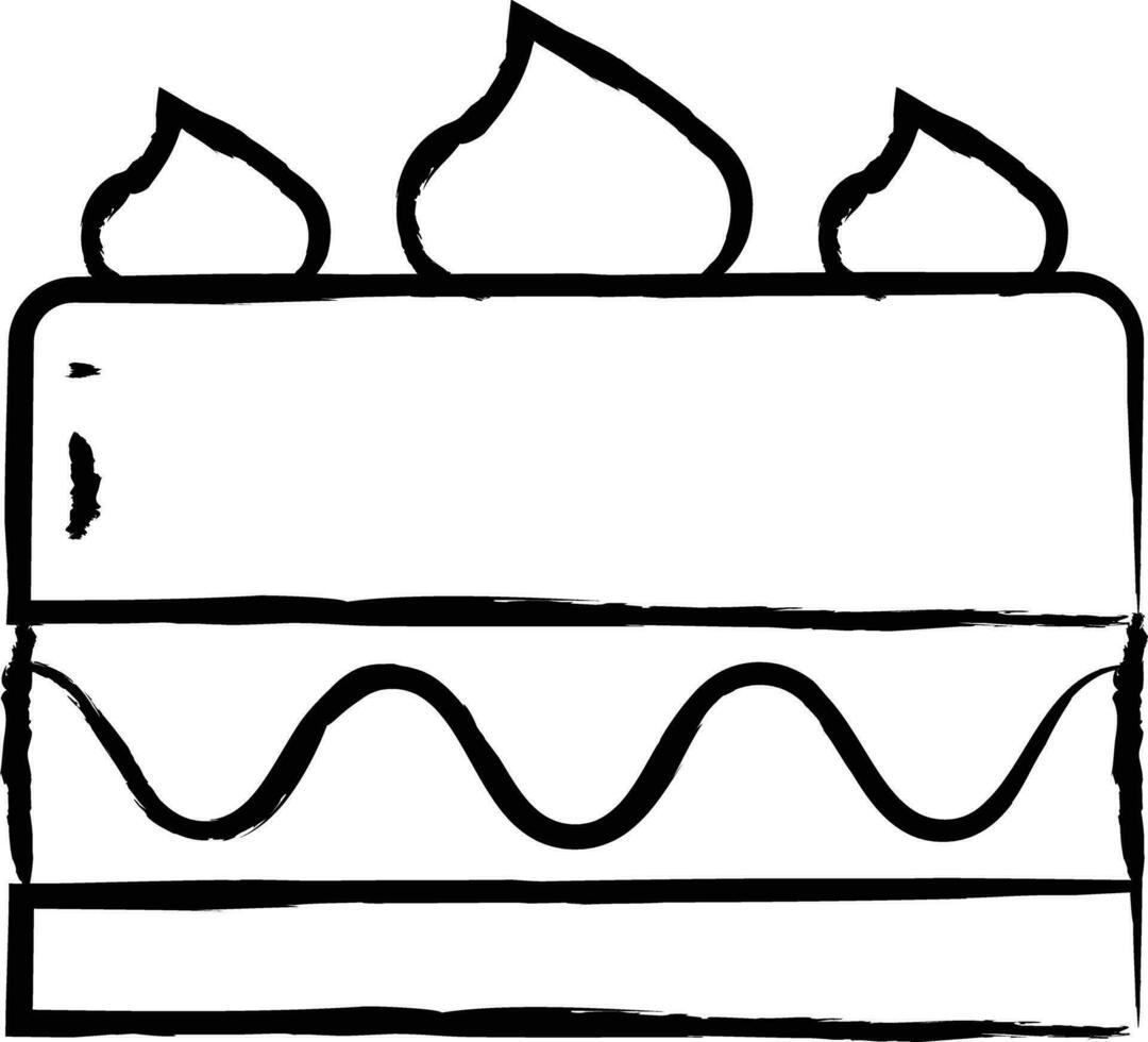Pastry hand drawn vector illustration