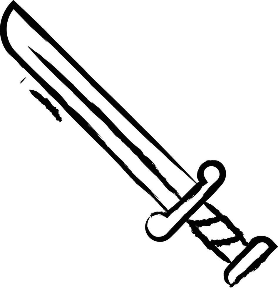 Cutlass hand drawn vector illustration