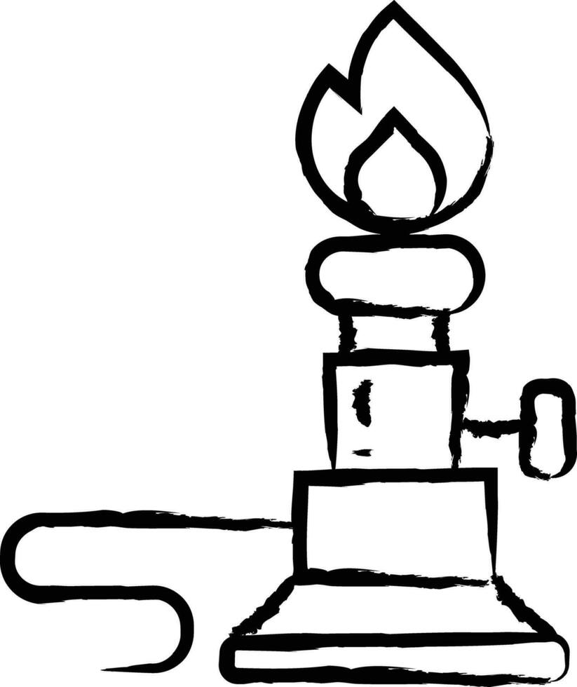 Burner hand drawn vector illustration