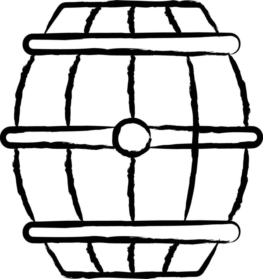 Barrel hand drawn vector illustration