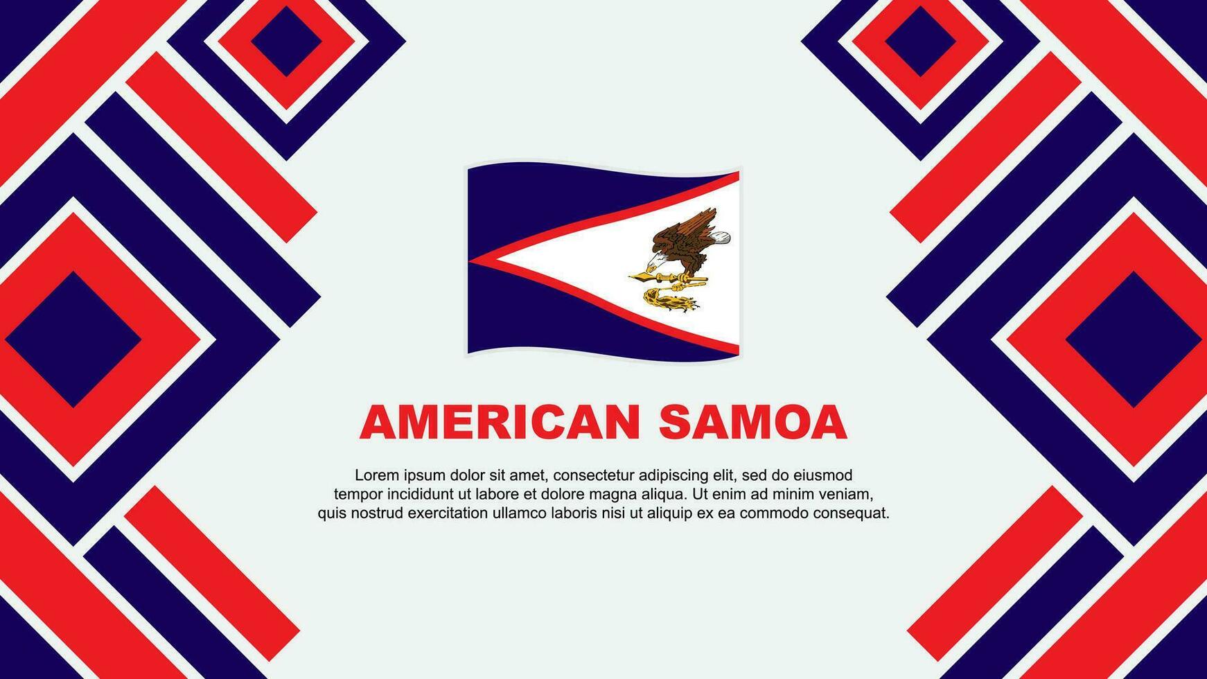 americano Samoa bandera resumen antecedentes diseño modelo. americano Samoa independencia día bandera fondo de pantalla vector ilustración. americano Samoa