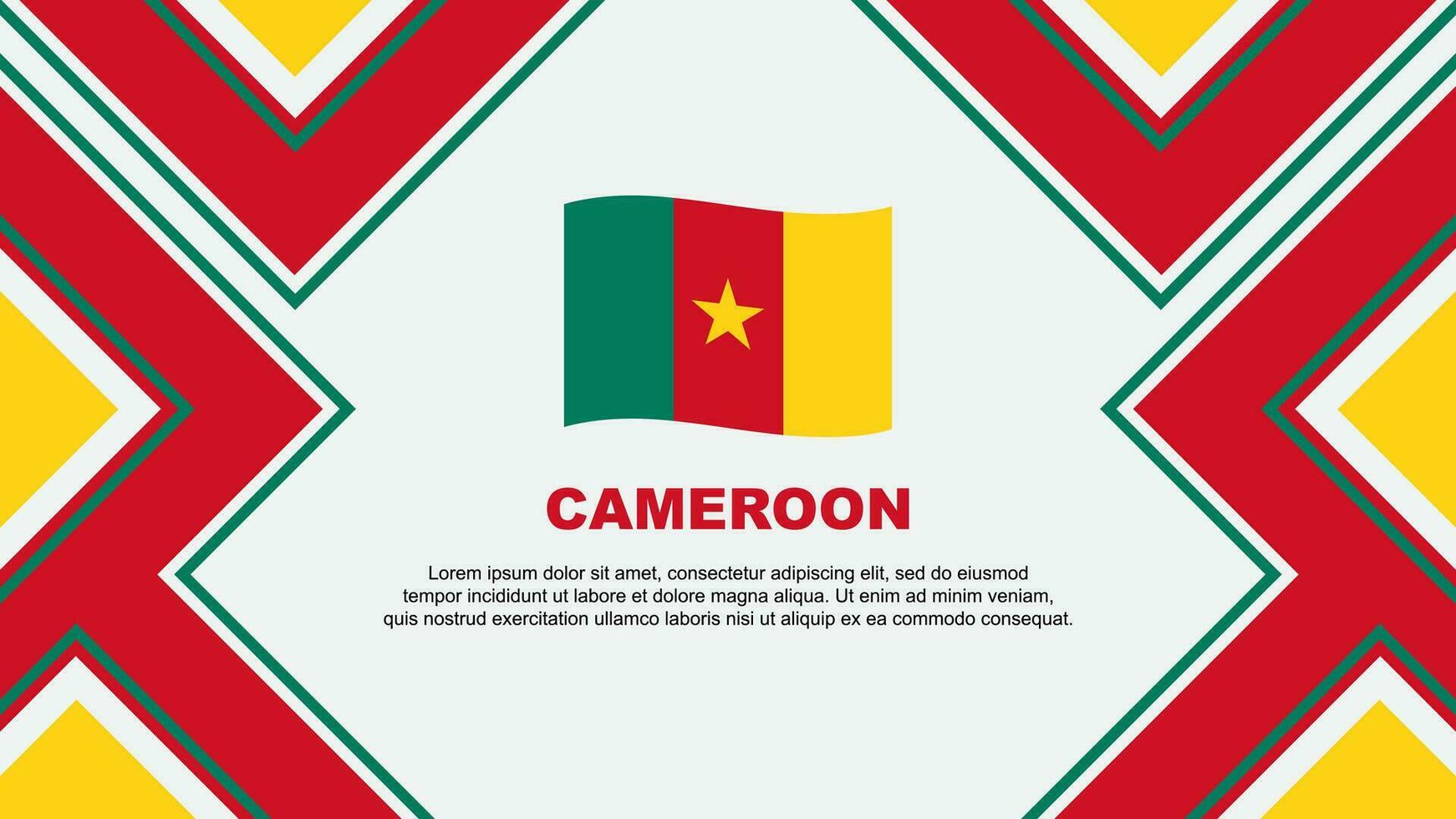 Camerún bandera resumen antecedentes diseño modelo. Camerún independencia día bandera fondo de pantalla vector ilustración. Camerún vector