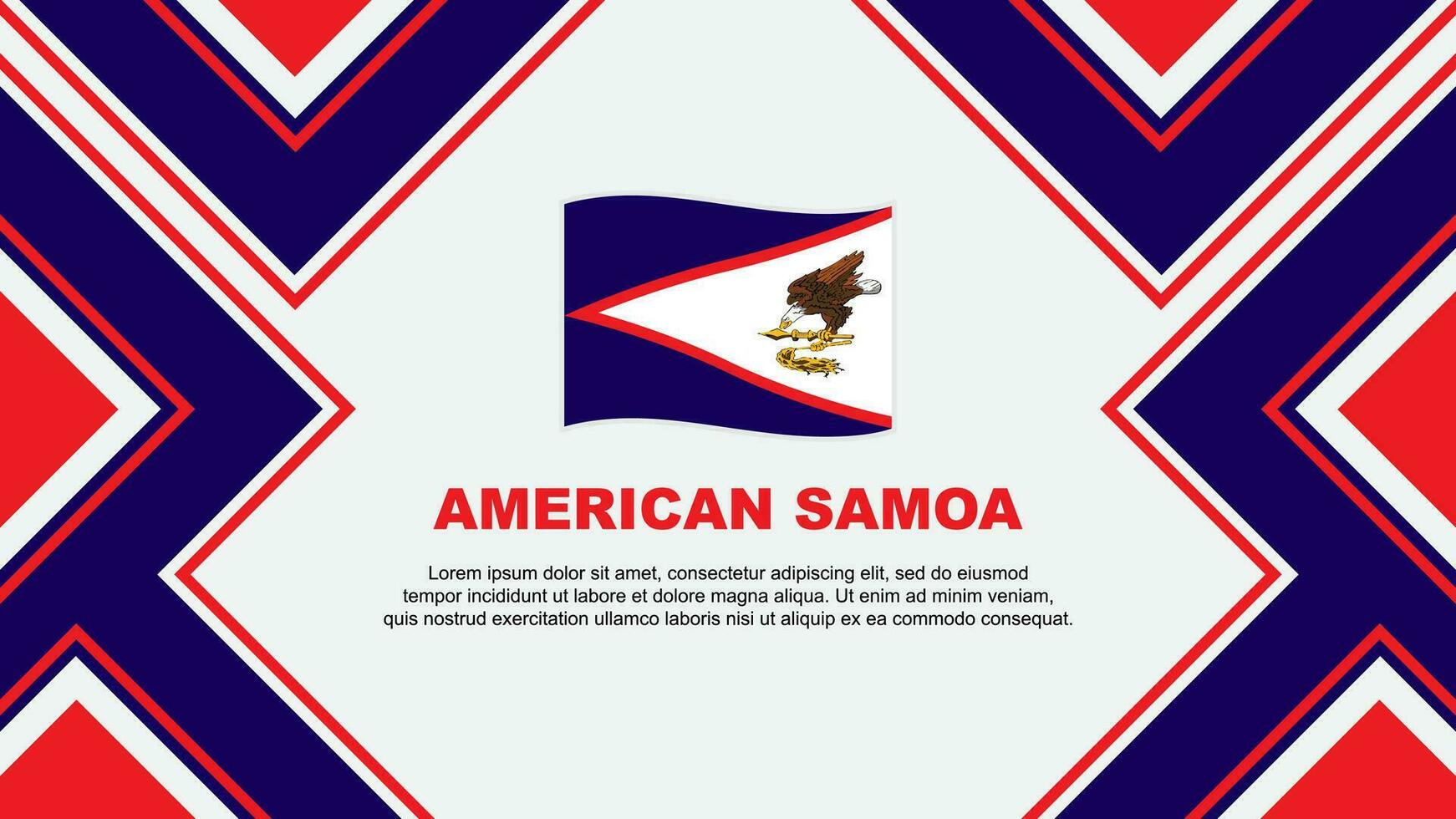 americano Samoa bandera resumen antecedentes diseño modelo. americano Samoa independencia día bandera fondo de pantalla vector ilustración. americano Samoa vector