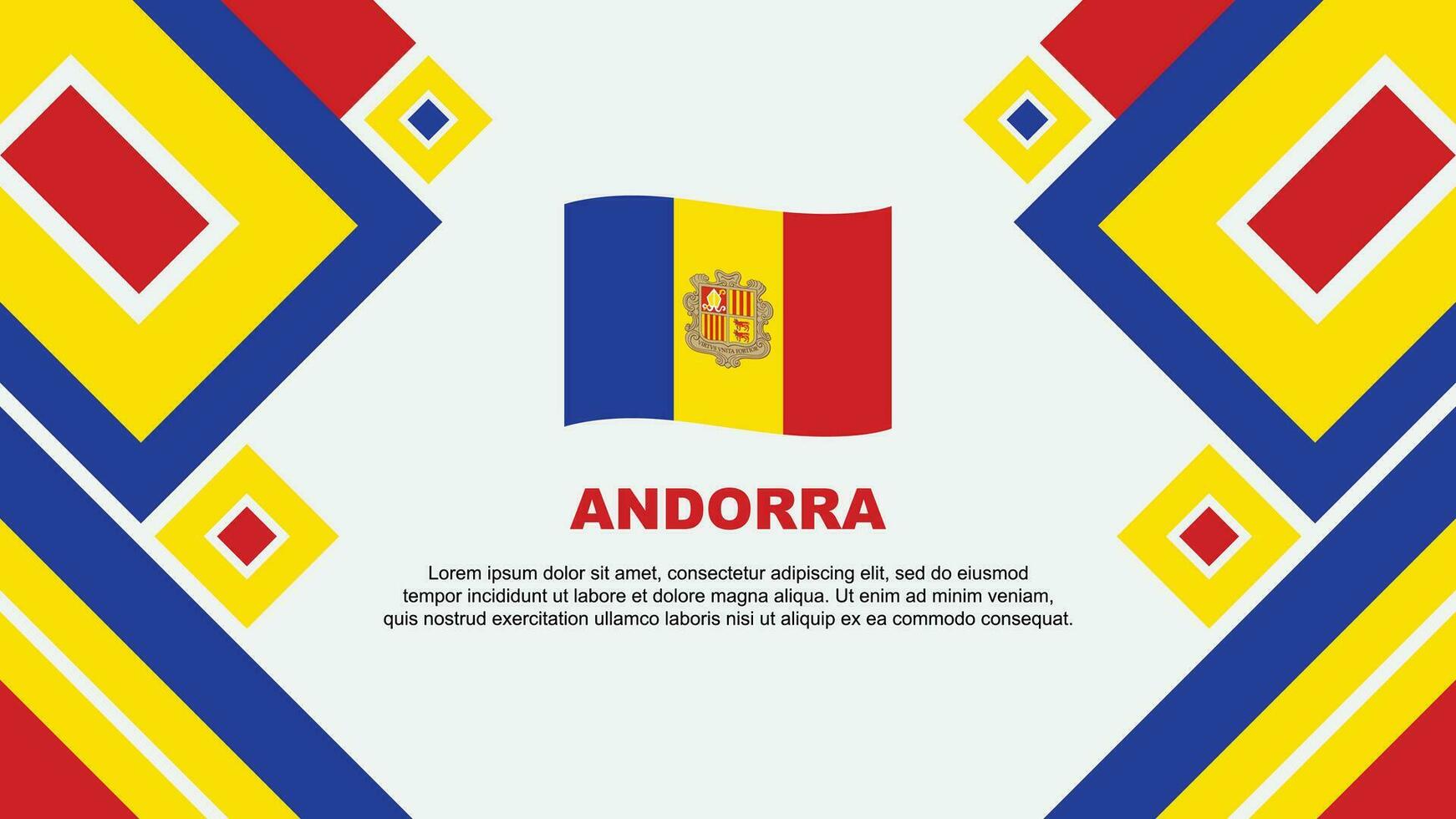 andorra bandera resumen antecedentes diseño modelo. andorra independencia día bandera fondo de pantalla vector ilustración. andorra dibujos animados