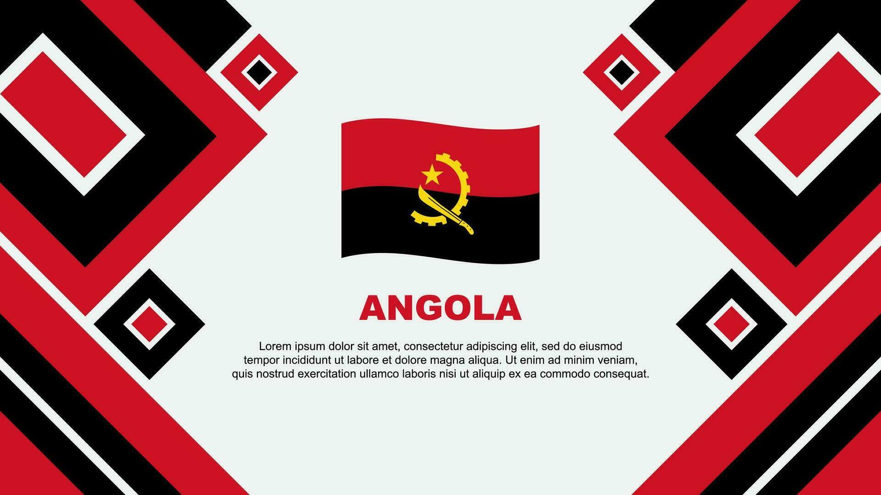 angola bandera resumen antecedentes diseño modelo. angola independencia día bandera fondo de pantalla vector ilustración. angola dibujos animados