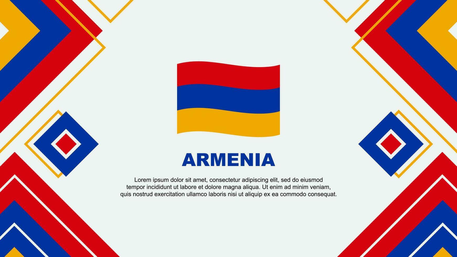 Armenia bandera resumen antecedentes diseño modelo. Armenia independencia día bandera fondo de pantalla vector ilustración. Armenia antecedentes