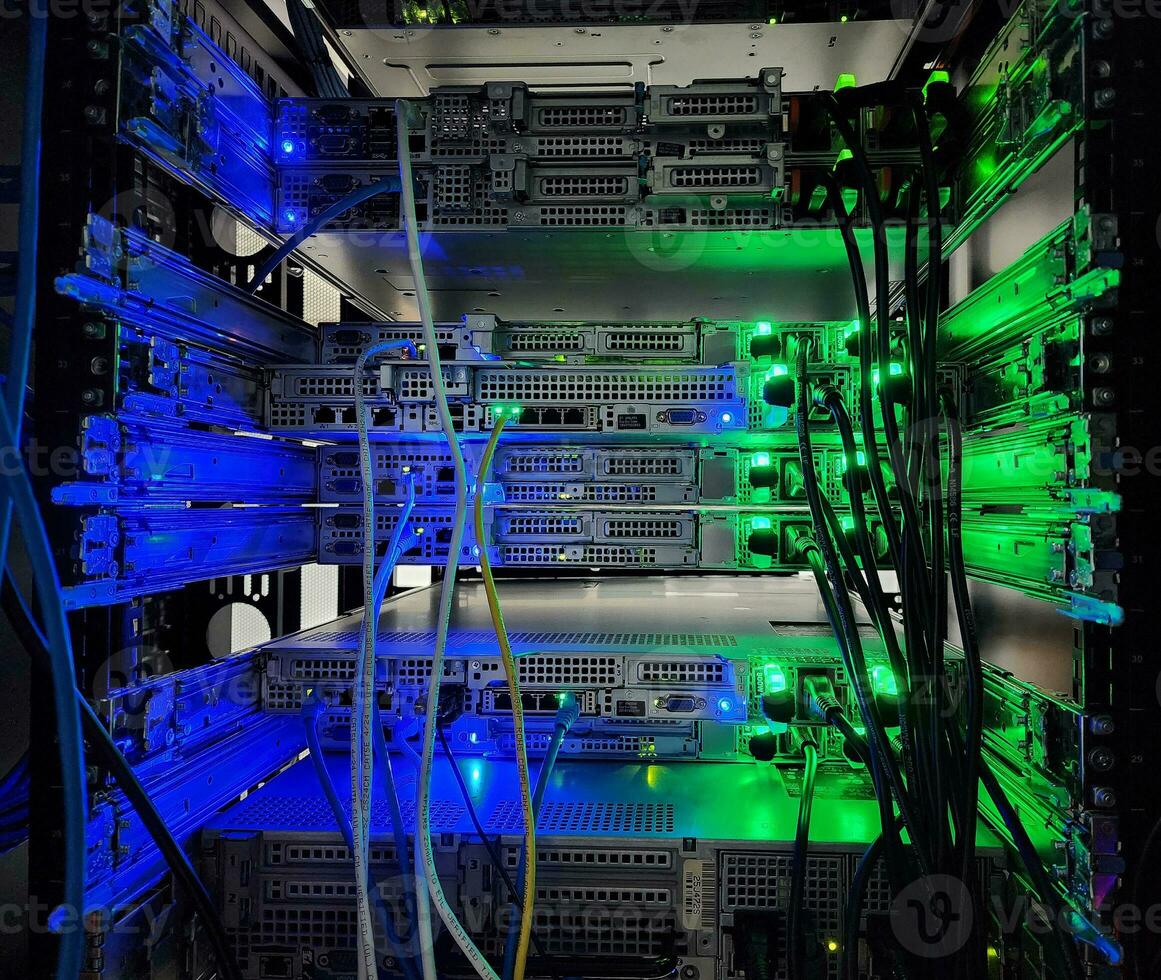 Network system in the server room Global Communications photo