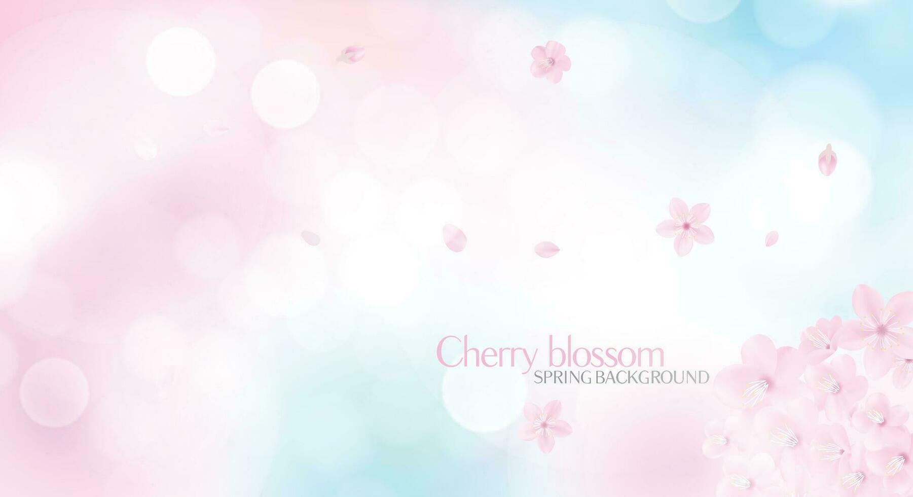Spring background with floral flowers design. vector