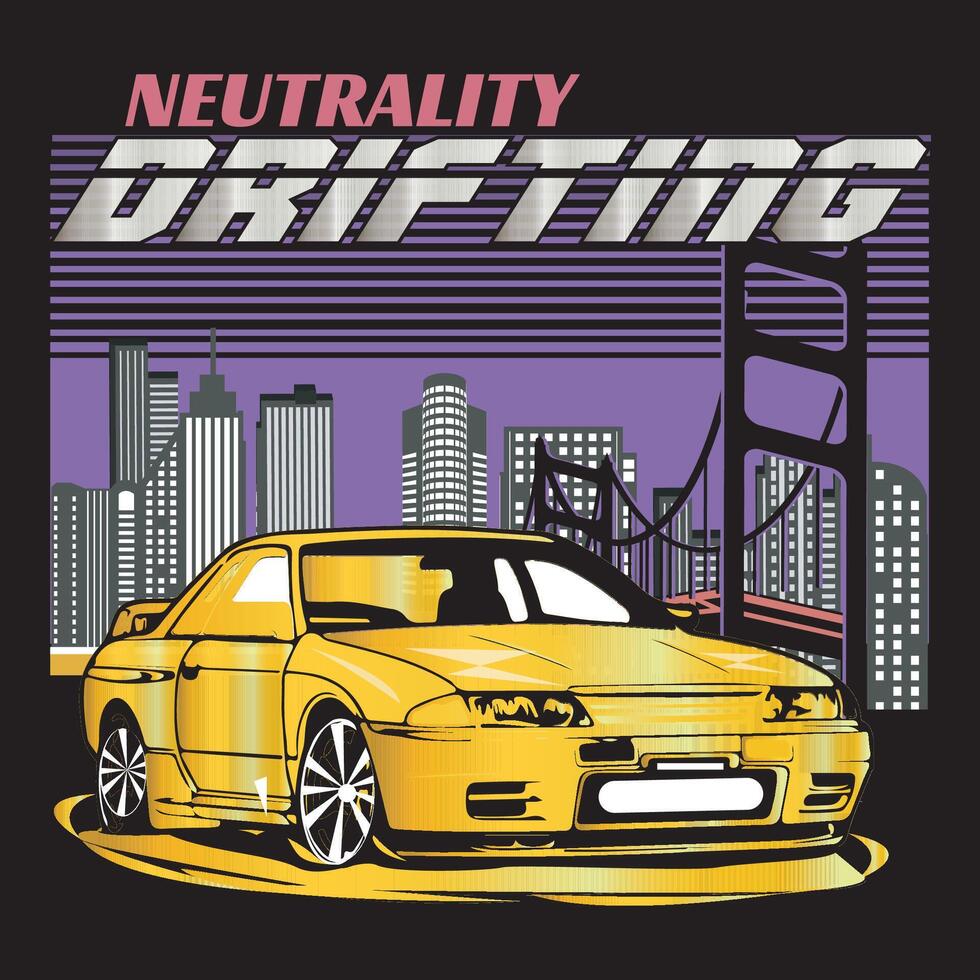 Street Racing, Born to ride, Built for speed Race car illustration print, vintage car, T shirt