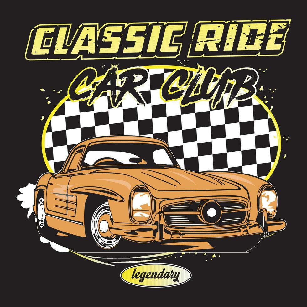 Classic border, Hand-drawn art, Street Racing, Born to ride, Built for speed Race car illustration print, vintage car, T shirt car illustration. Poster car,Retro poster, Sport car, Style, Stylish vector