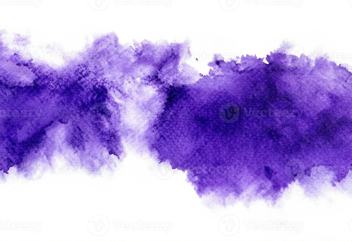 purple watercolor paint splash on white background photo