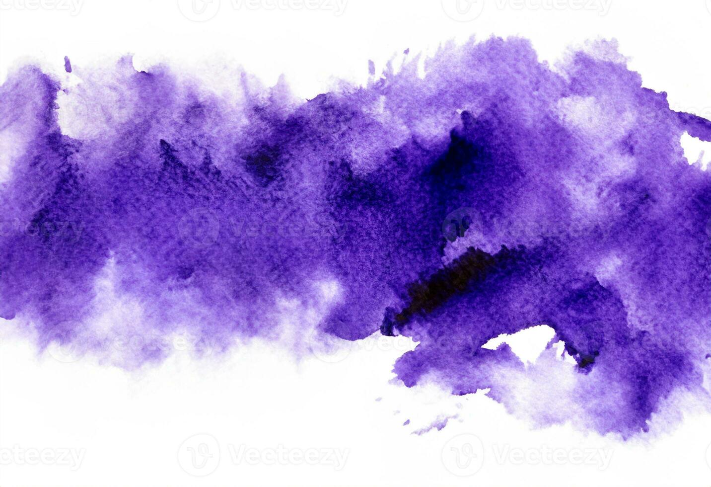 purple watercolor paint splash on white background photo