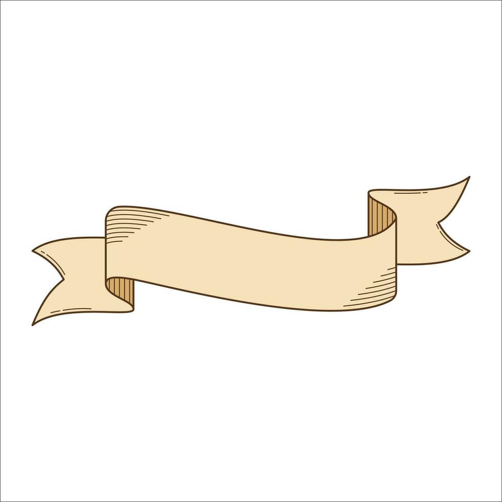 Blank Ribbon banners icon. Ribbon flat vector design. Banners, Label, Tag and Quality Simbol.