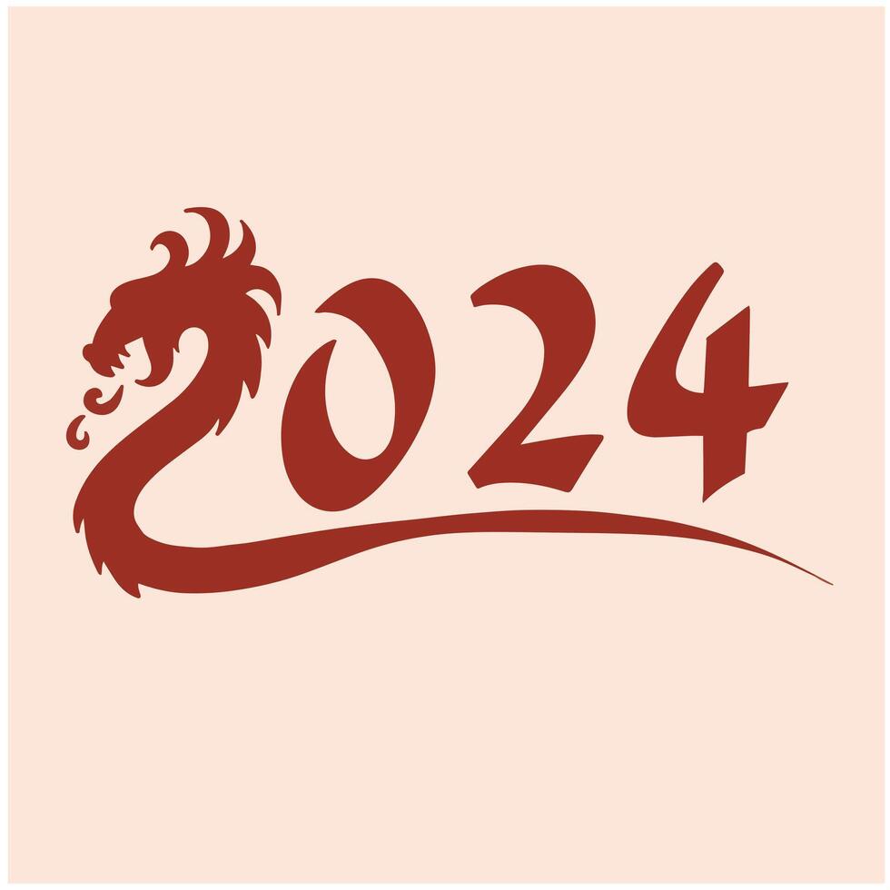 2024 new year vector illustration