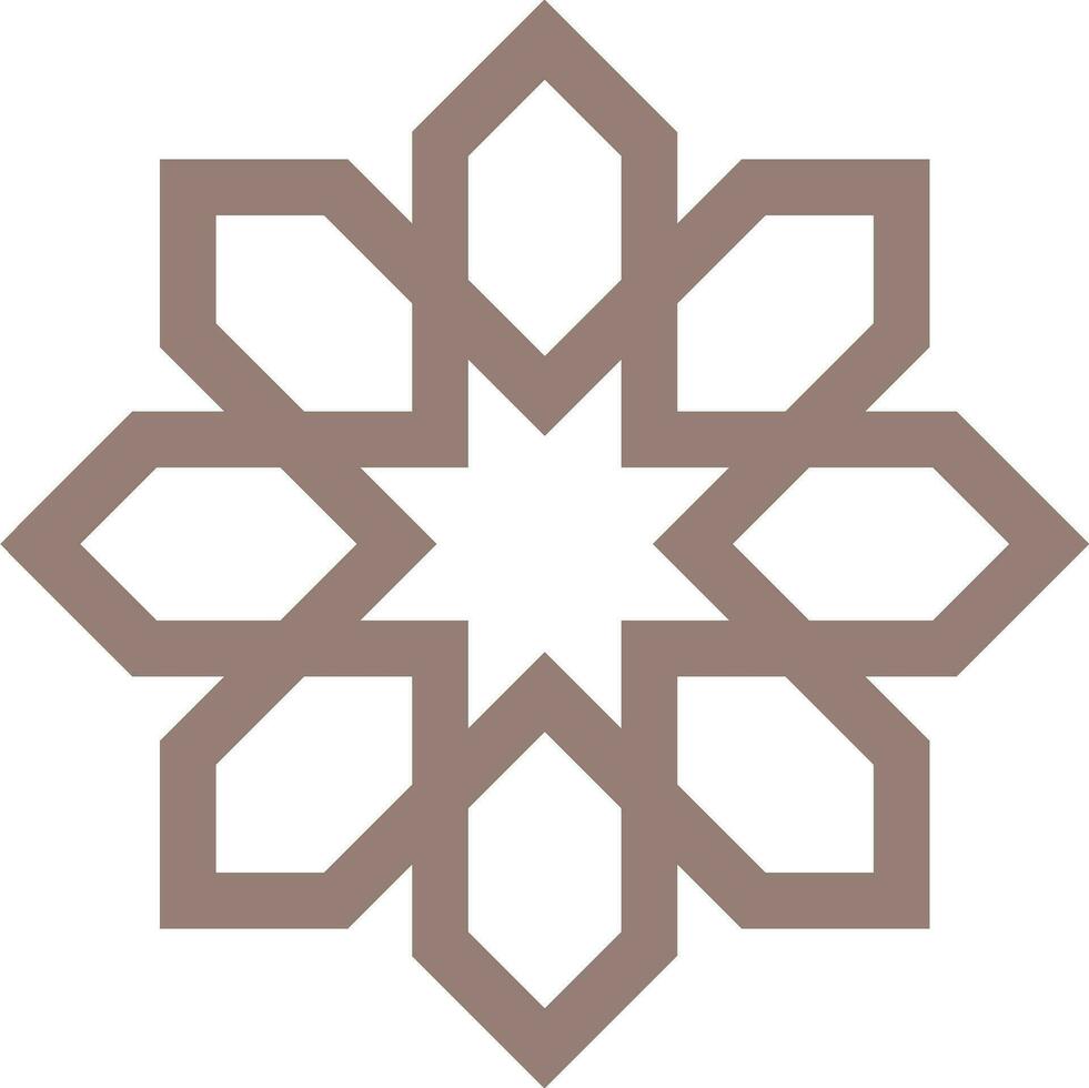 Vector mandala a simple design with Arabic pattern