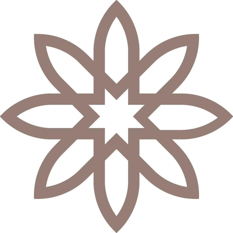 Vector mandala a simple design with Arabic pattern