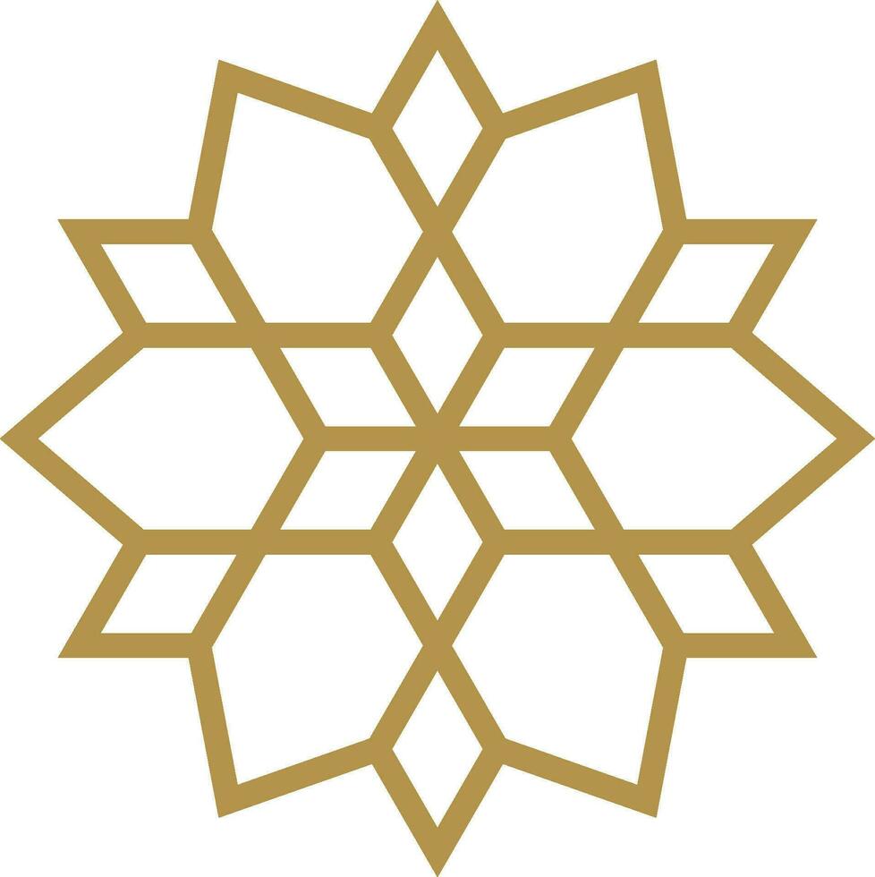 Vector mandala a simple design with Arabic pattern