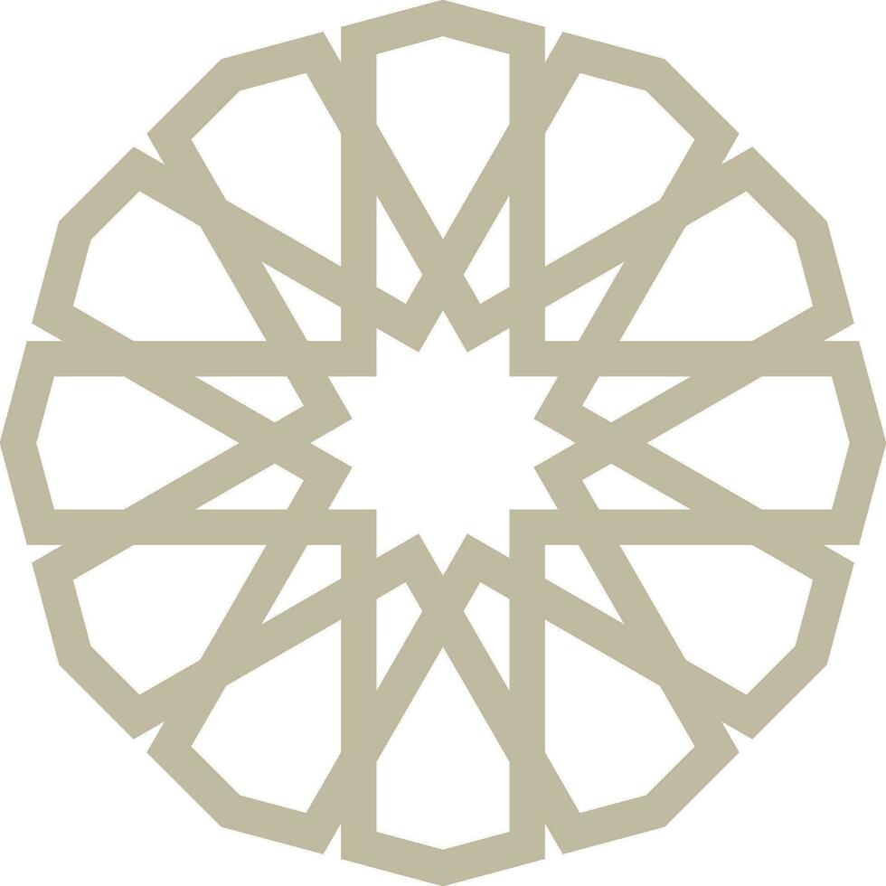 Vector mandala a simple design with Arabic pattern