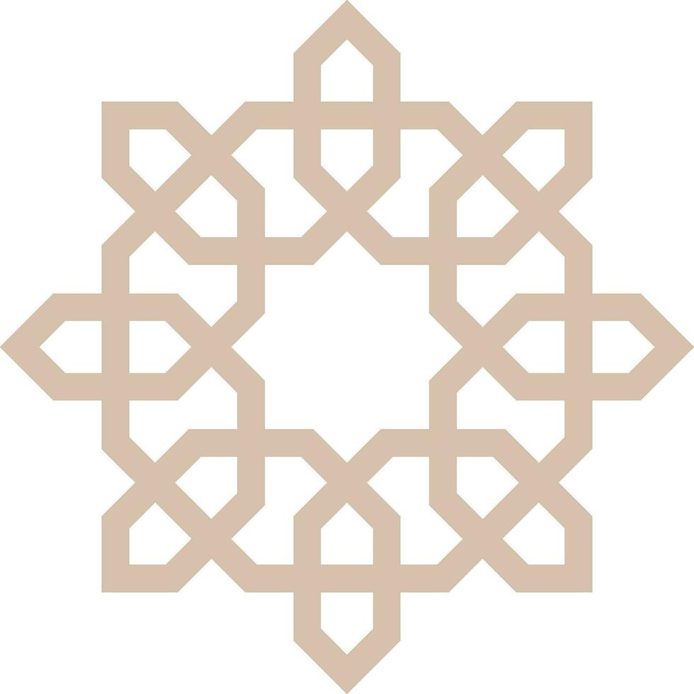 Vector mandala a simple design with Arabic pattern