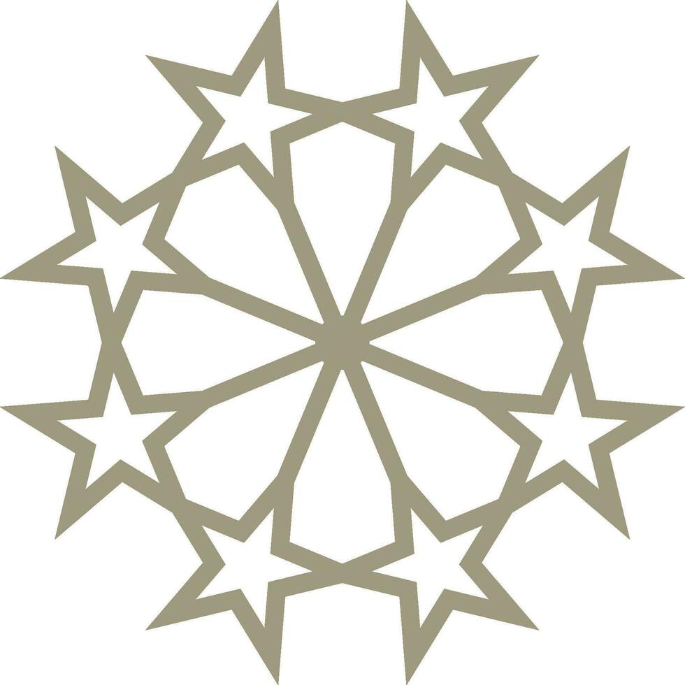 Vector mandala a simple design with Arabic pattern