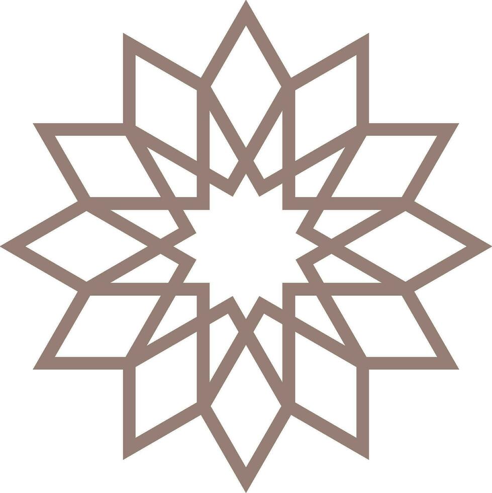 Vector mandala a simple design with Arabic pattern