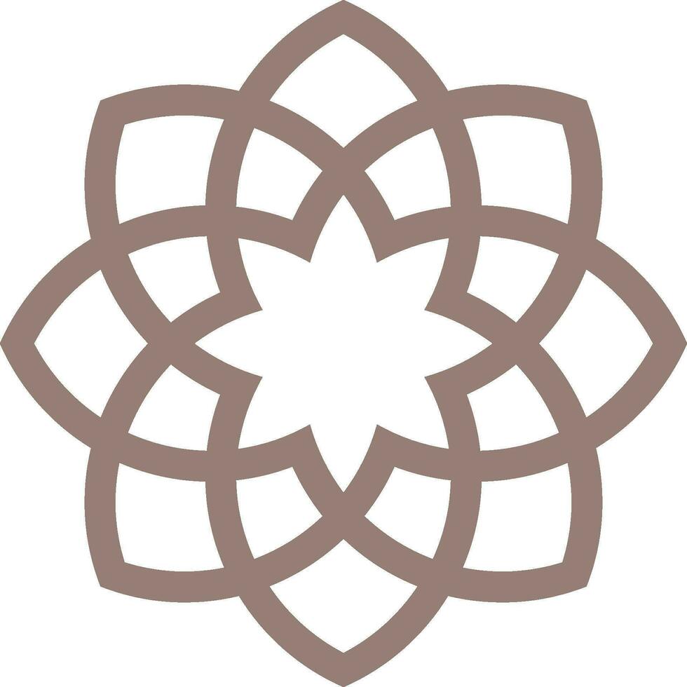 Vector mandala a simple design with Arabic pattern