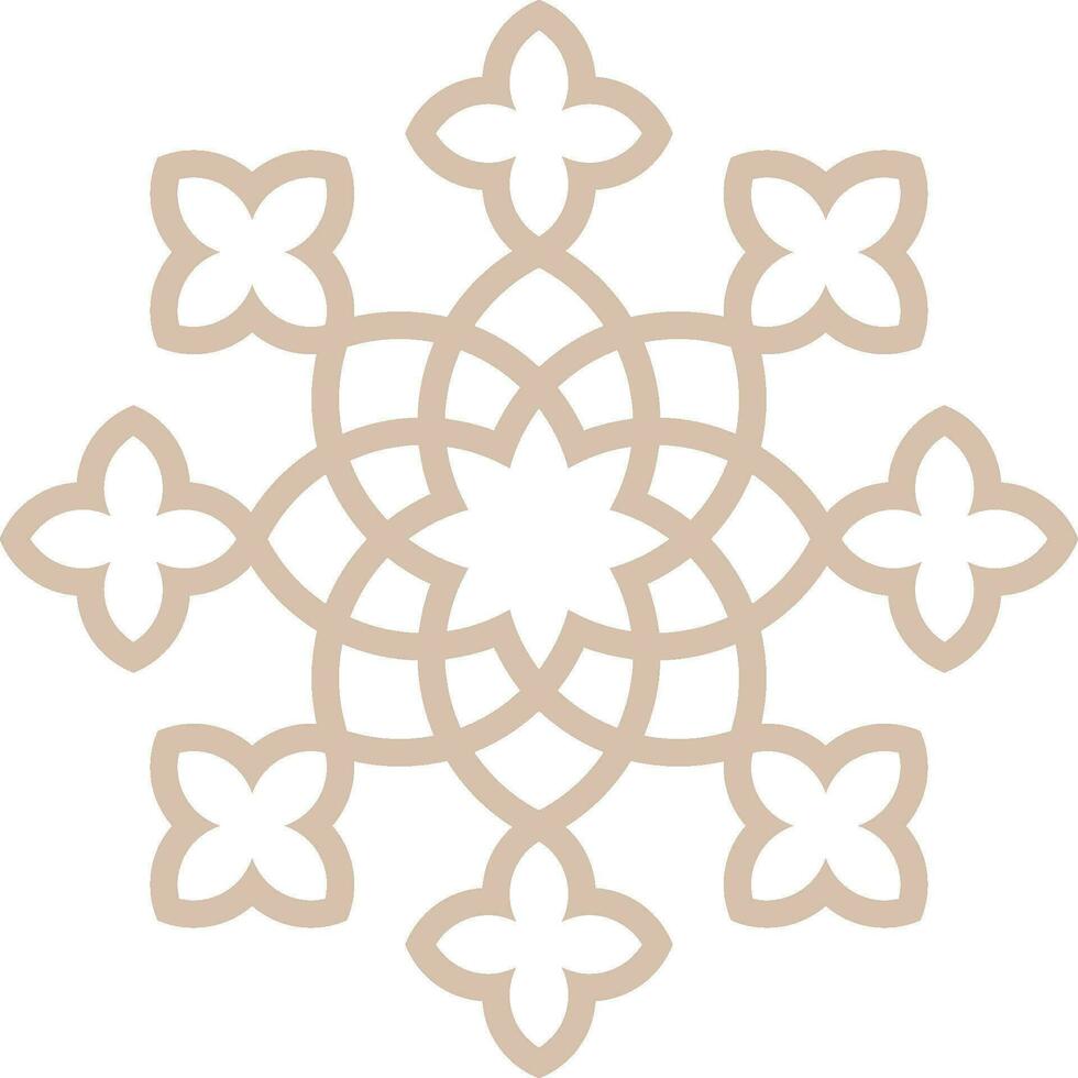 Vector mandala a simple design with Arabic pattern