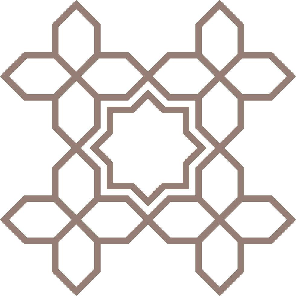 Vector mandala a simple design with Arabic pattern