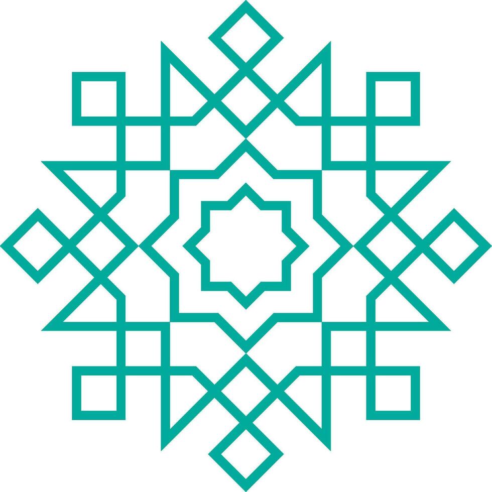 Vector mandala a simple design with Arabic pattern