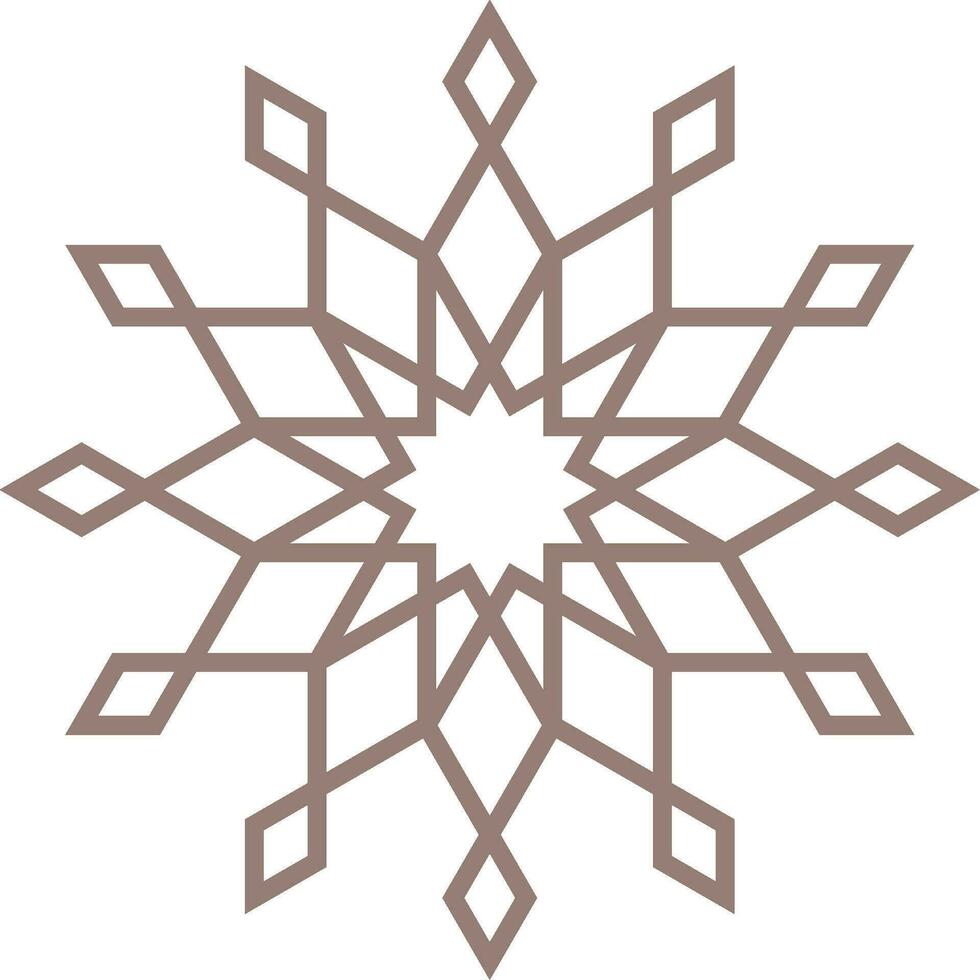 Vector mandala a simple design with Arabic pattern