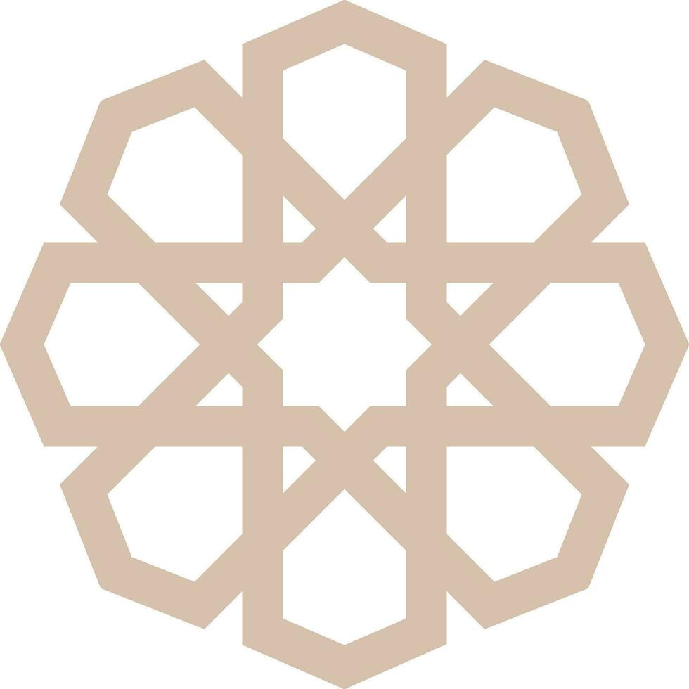 Vector mandala a simple design with Arabic pattern