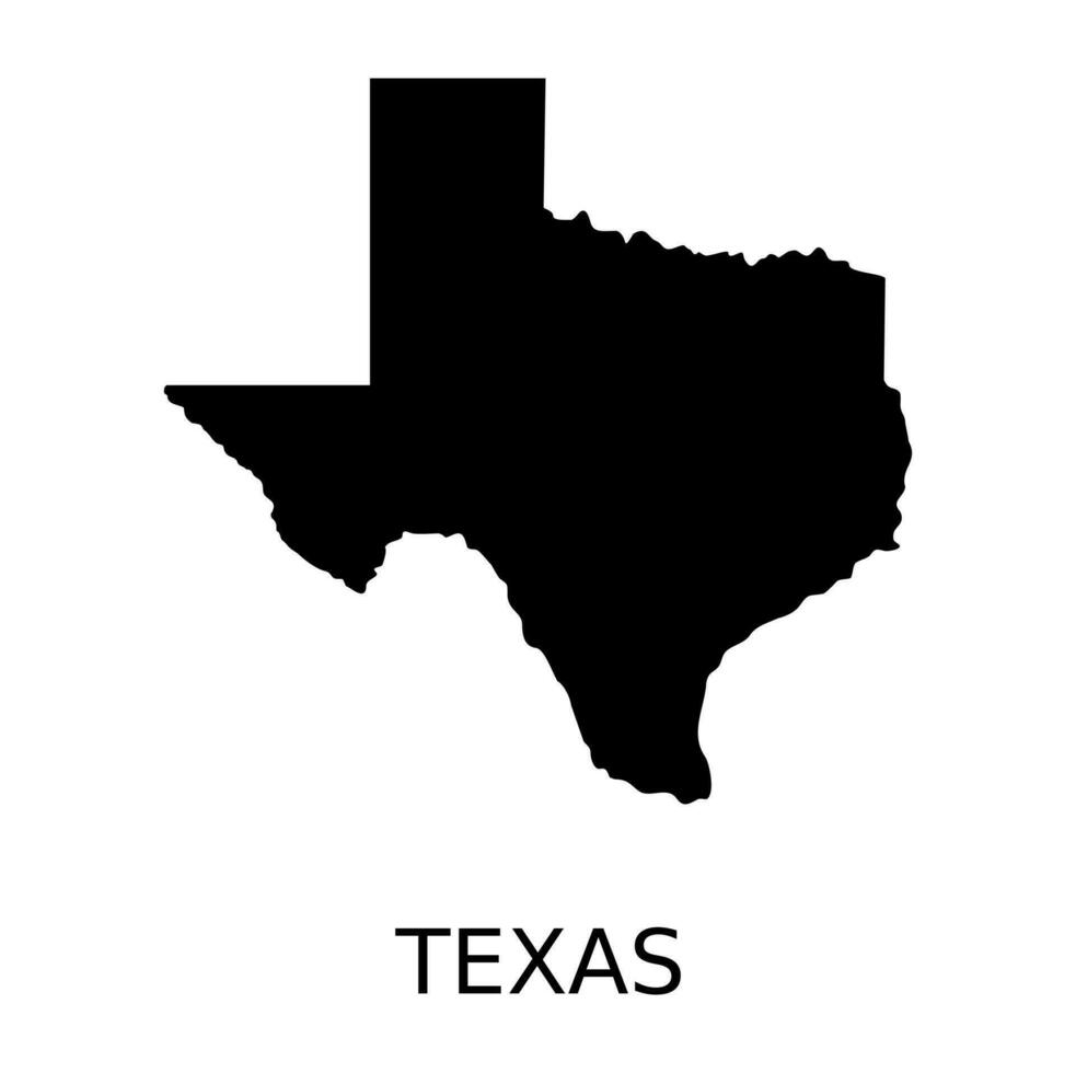 Texas mapa diseño ilustración vector