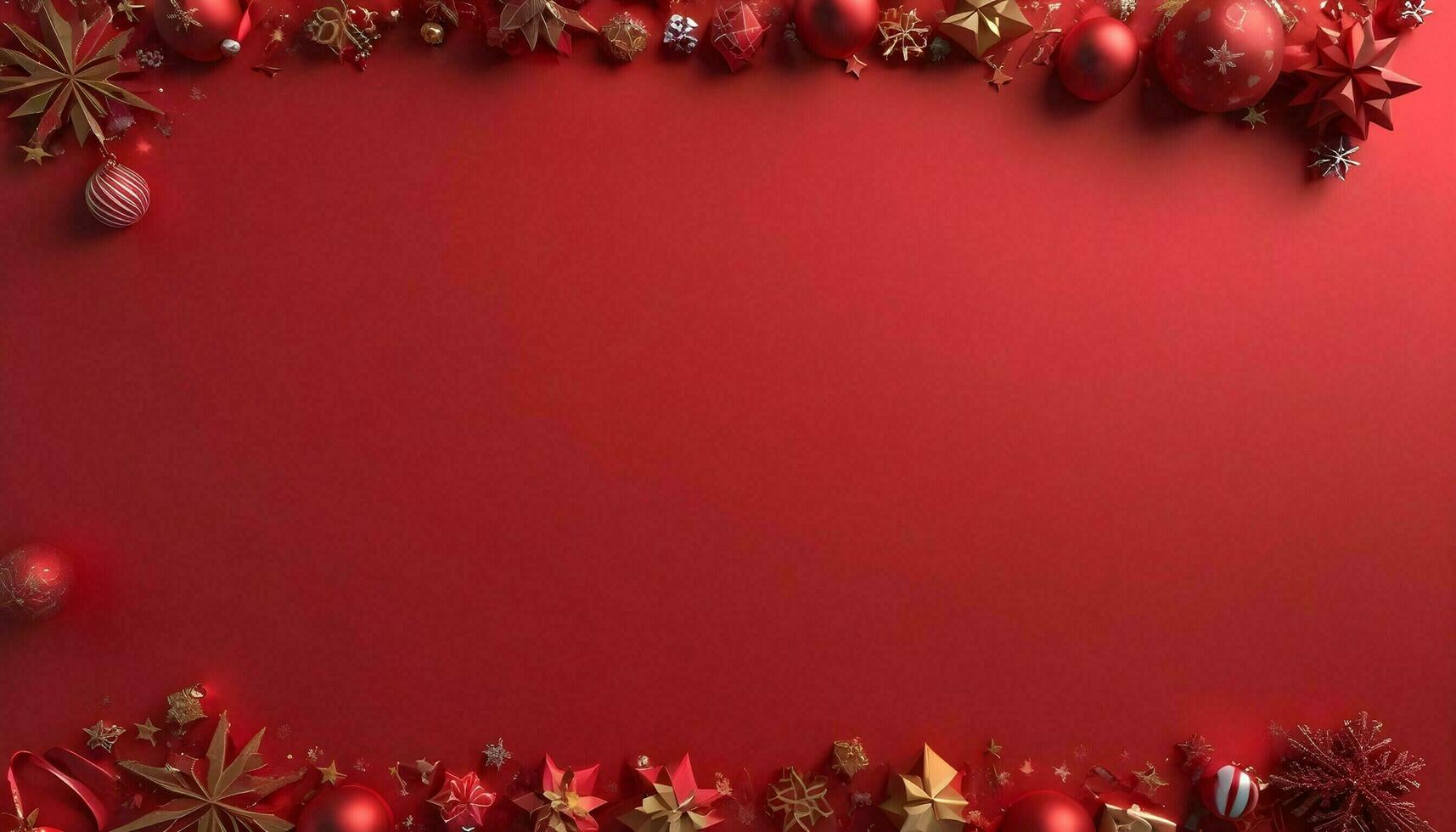 merry christmas background red background There is space for typing text. photo