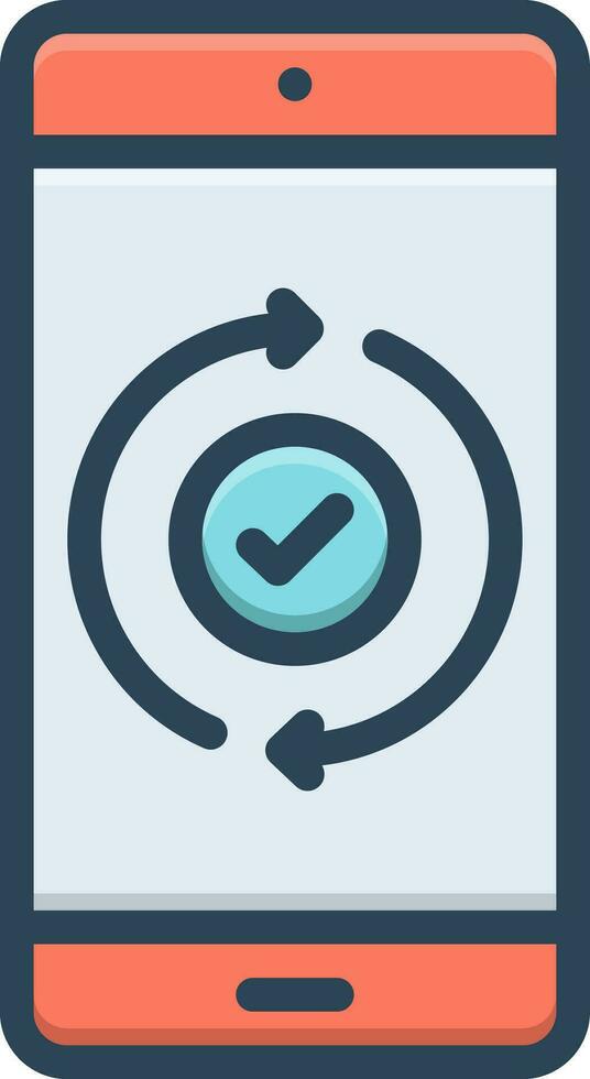 color icon for ensures vector