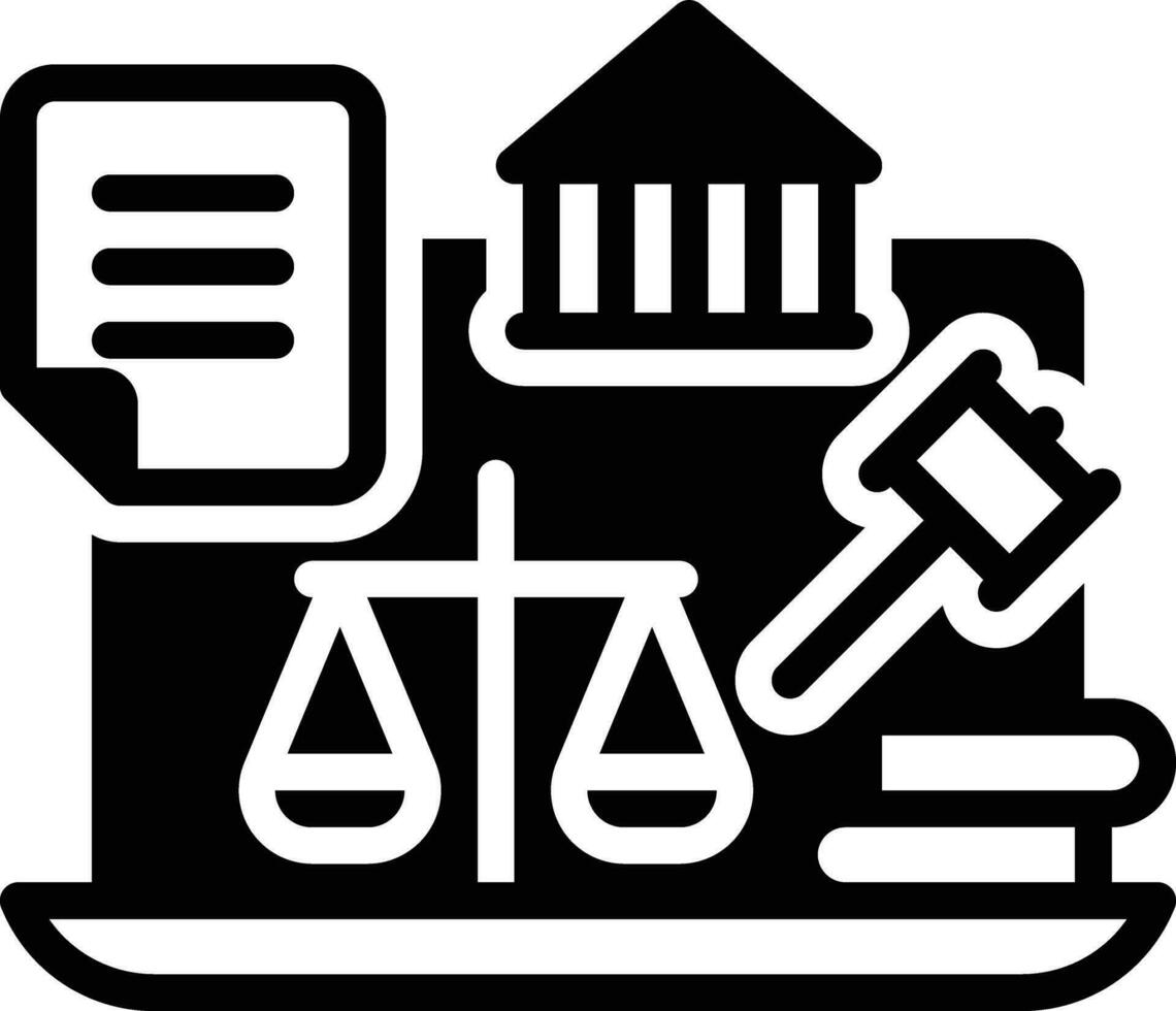 solid icon for authorities vector