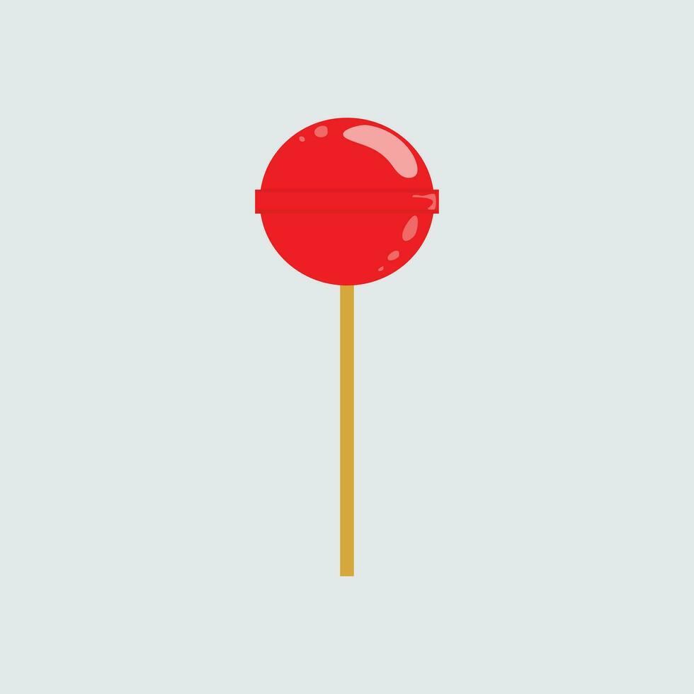 Lollipop red illustration vector