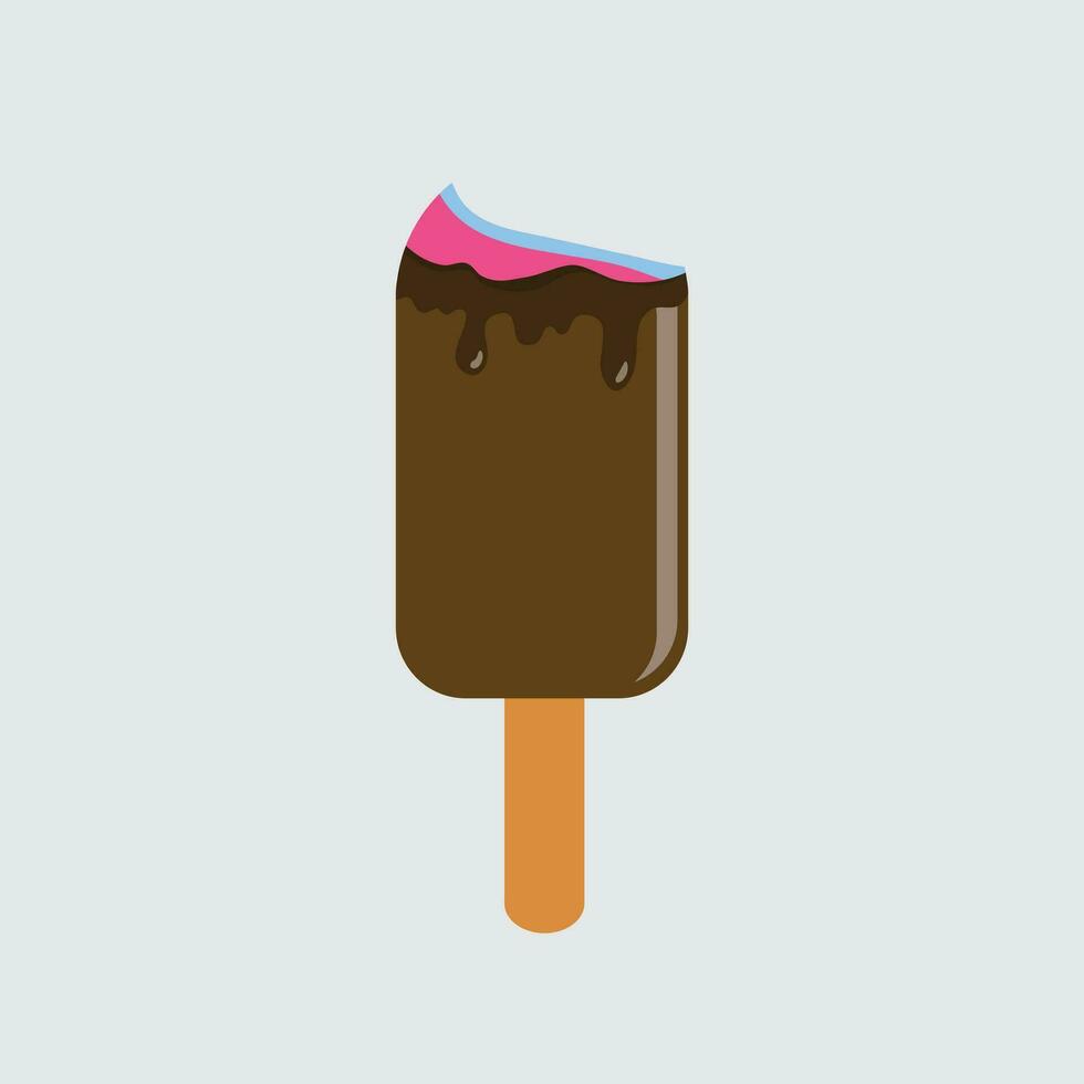 Ice cream chocolate vector