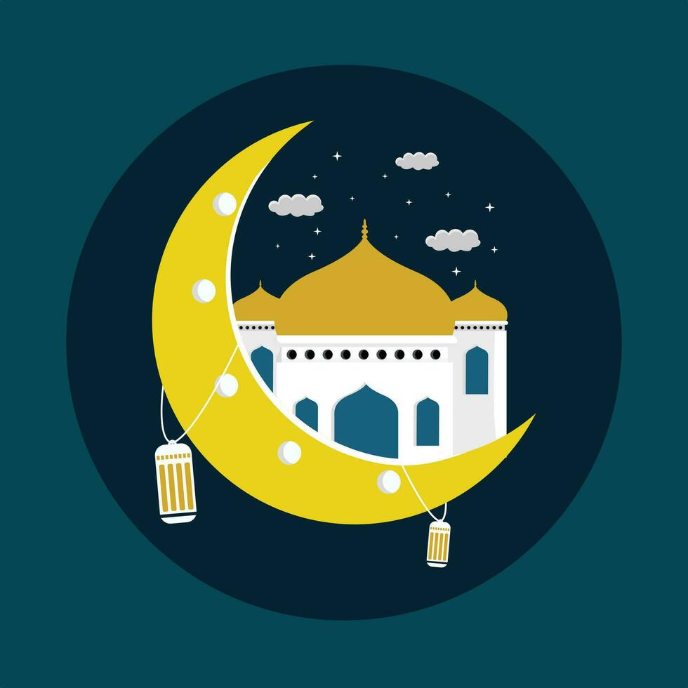 Mosque In The Sky vector