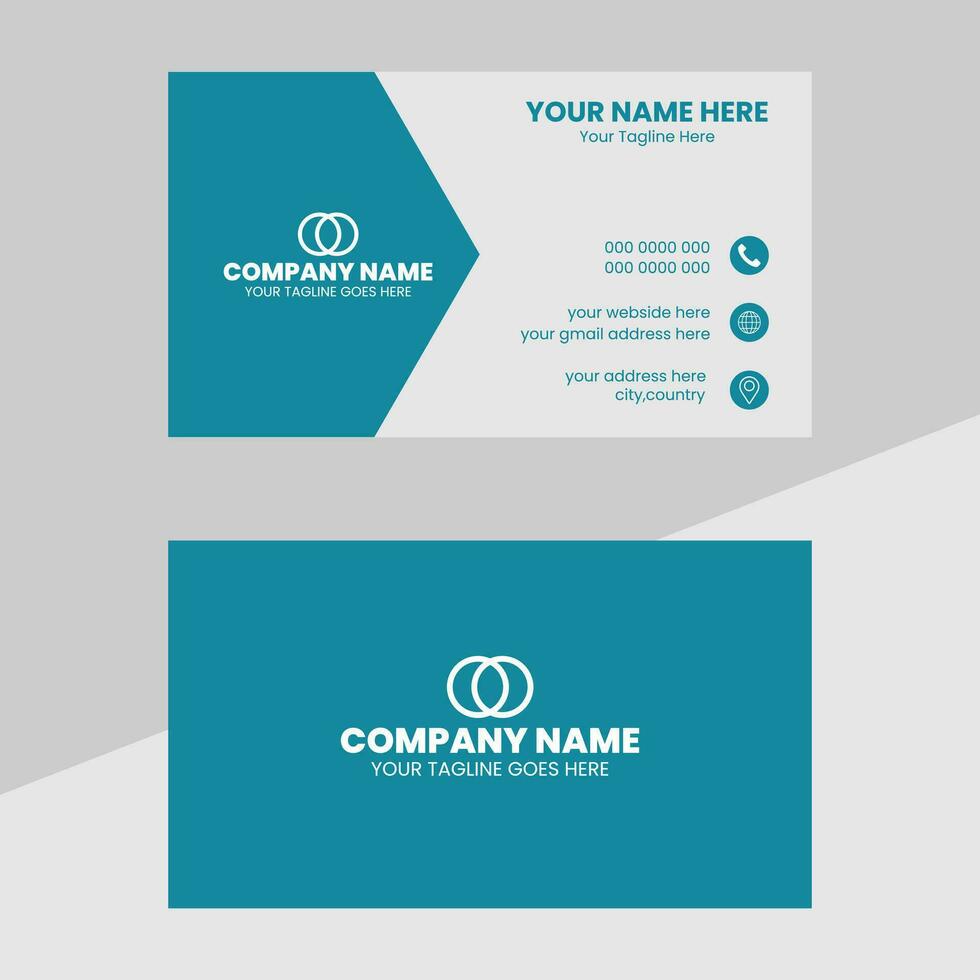 Modern and clean professional business card templat vector