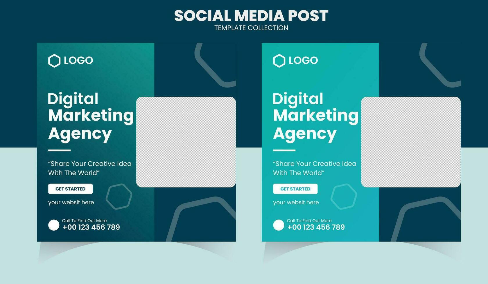 Digital Marketing Social Media Post vector